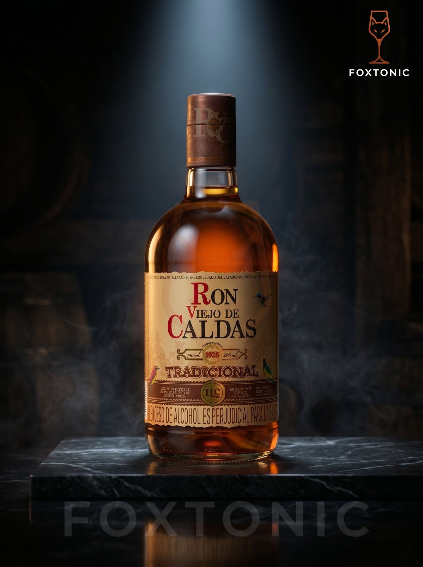Ron Viejo de Caldas 750ml domicilio Bogotá — Foxtonic Licores