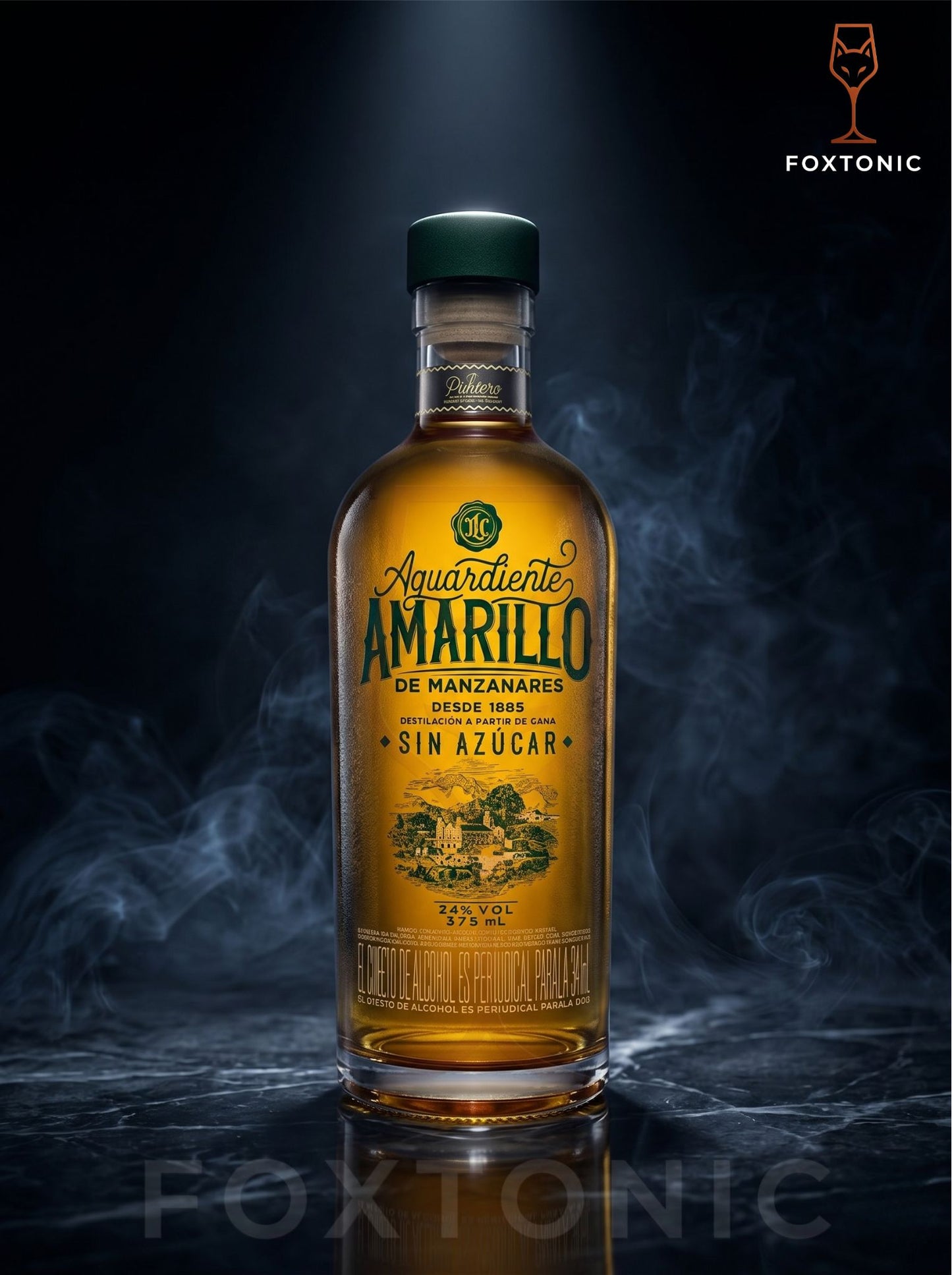Aguardiente Amarillo Manzanares 375ml domicilio Bogotá — Foxtonic Licores
