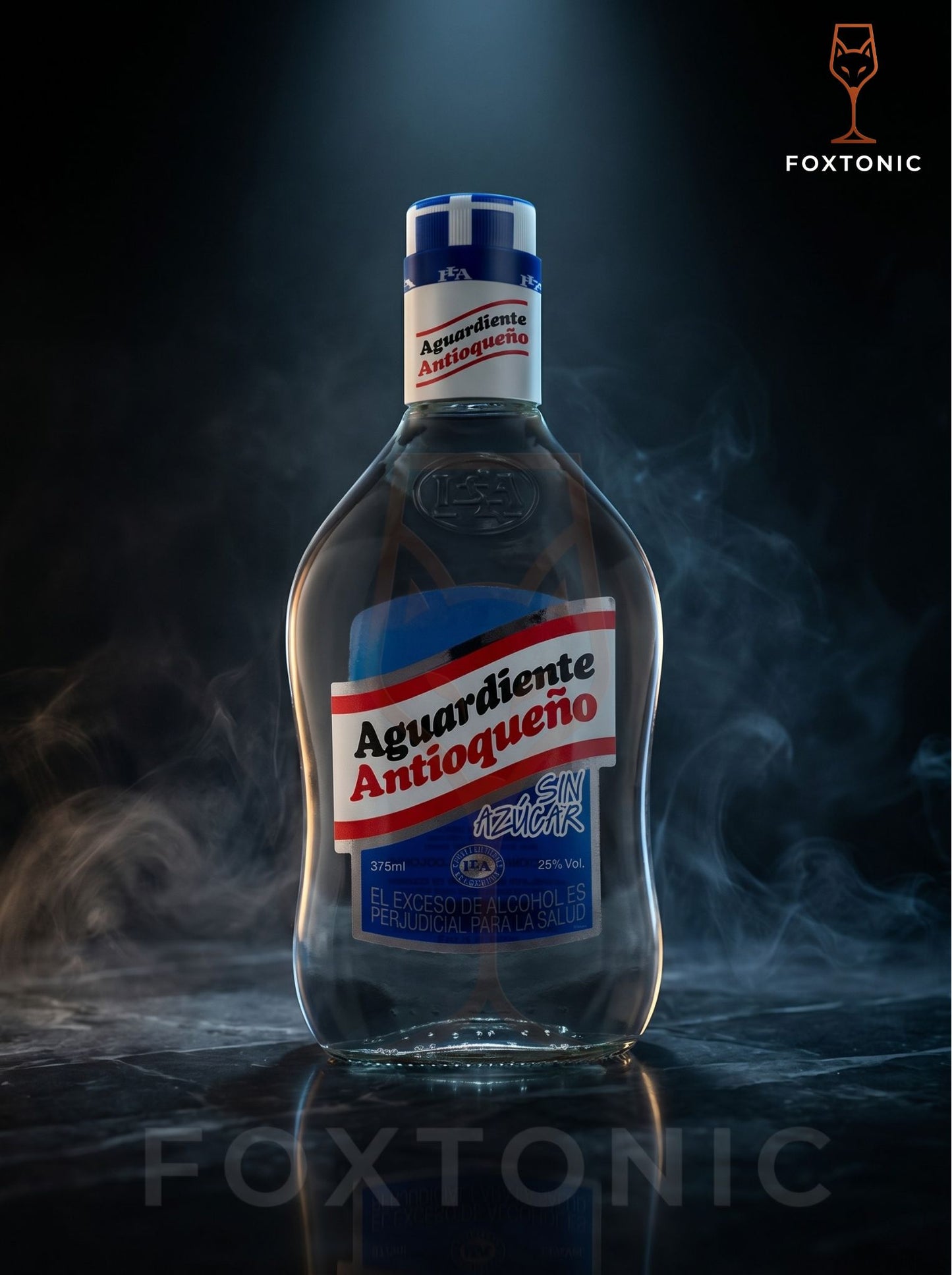 Aguardiente Antioqueño Azul 375ml domicilio Bogotá — Foxtonic Licores