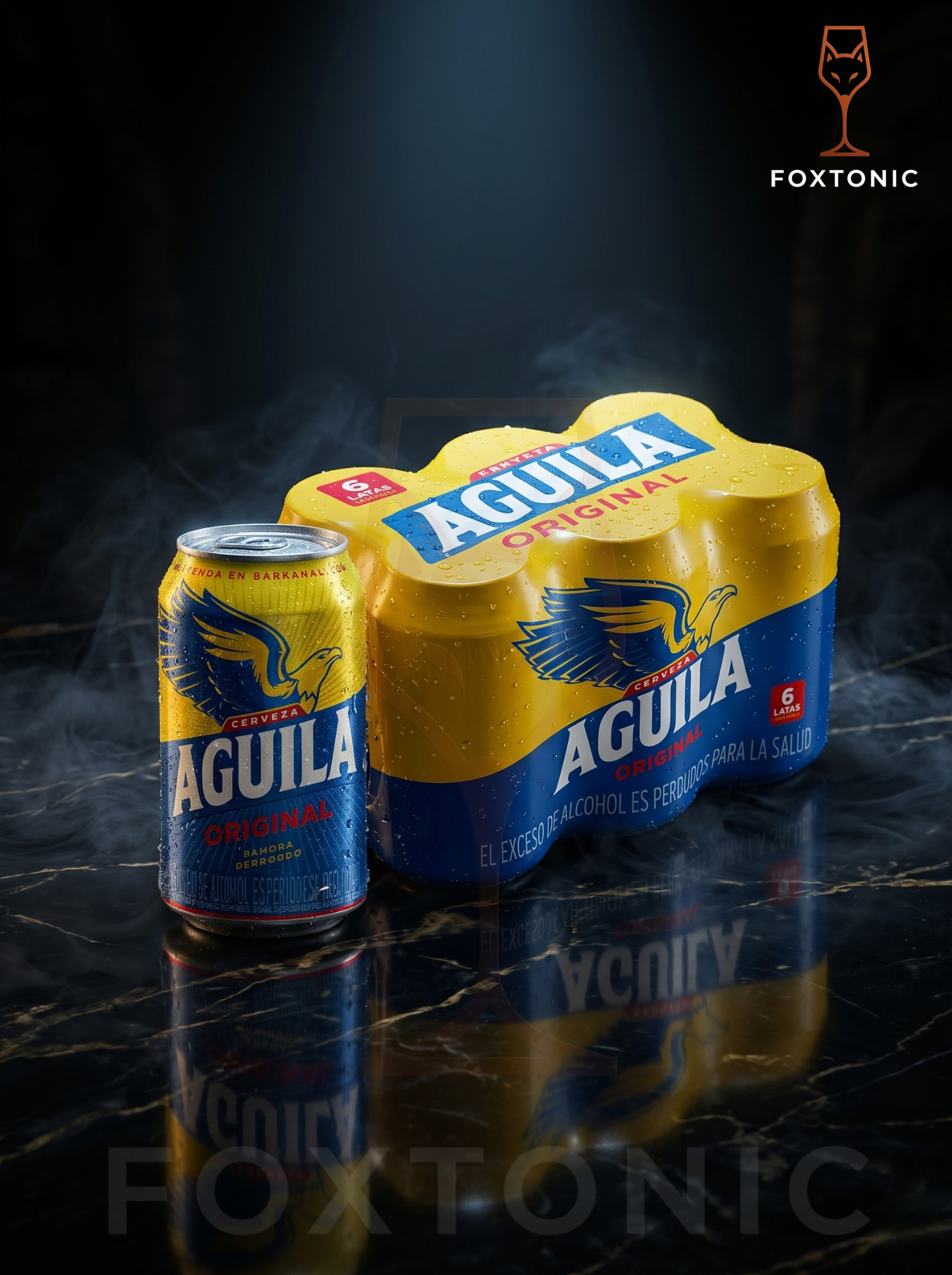 Cerveza Águila Original 330ml Six Pack domicilio Bogotá — Foxtonic Licores