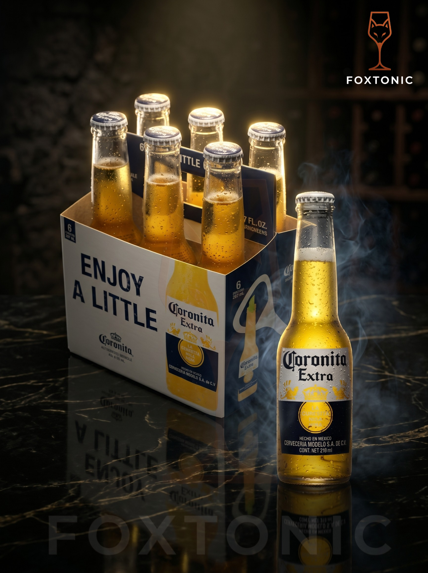 Cerveza Coronita 210ml Six Pack domicilio Bogotá — Foxtonic Licores