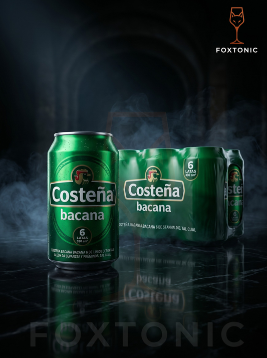 Cerveza Costeña Bacana Lata 330ml Six Pack domicilio Bogotá — Foxtonic Licores