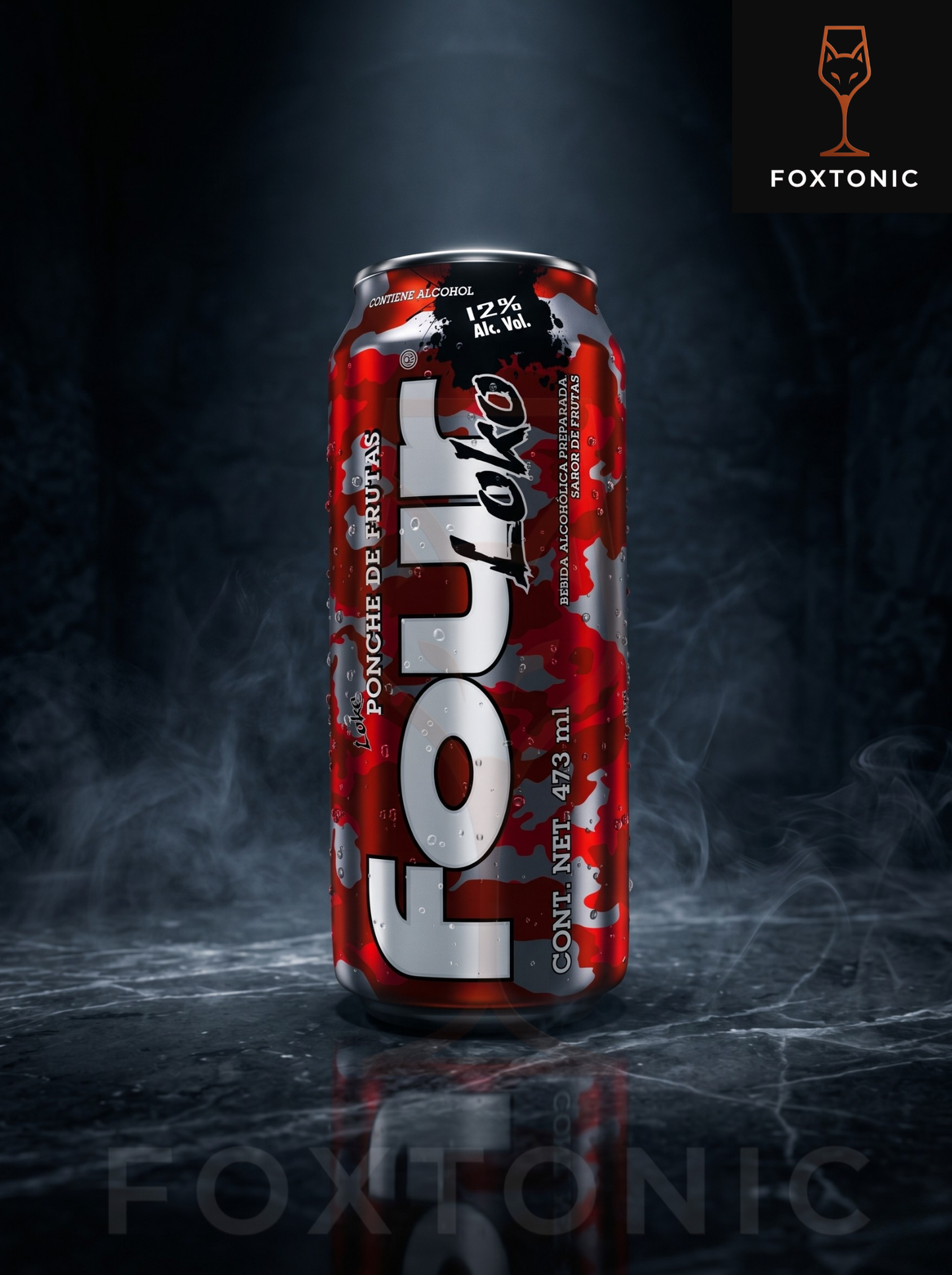 Four Loko Ponche de Frutas 473ml domicilio Bogotá — Foxtonic Licores