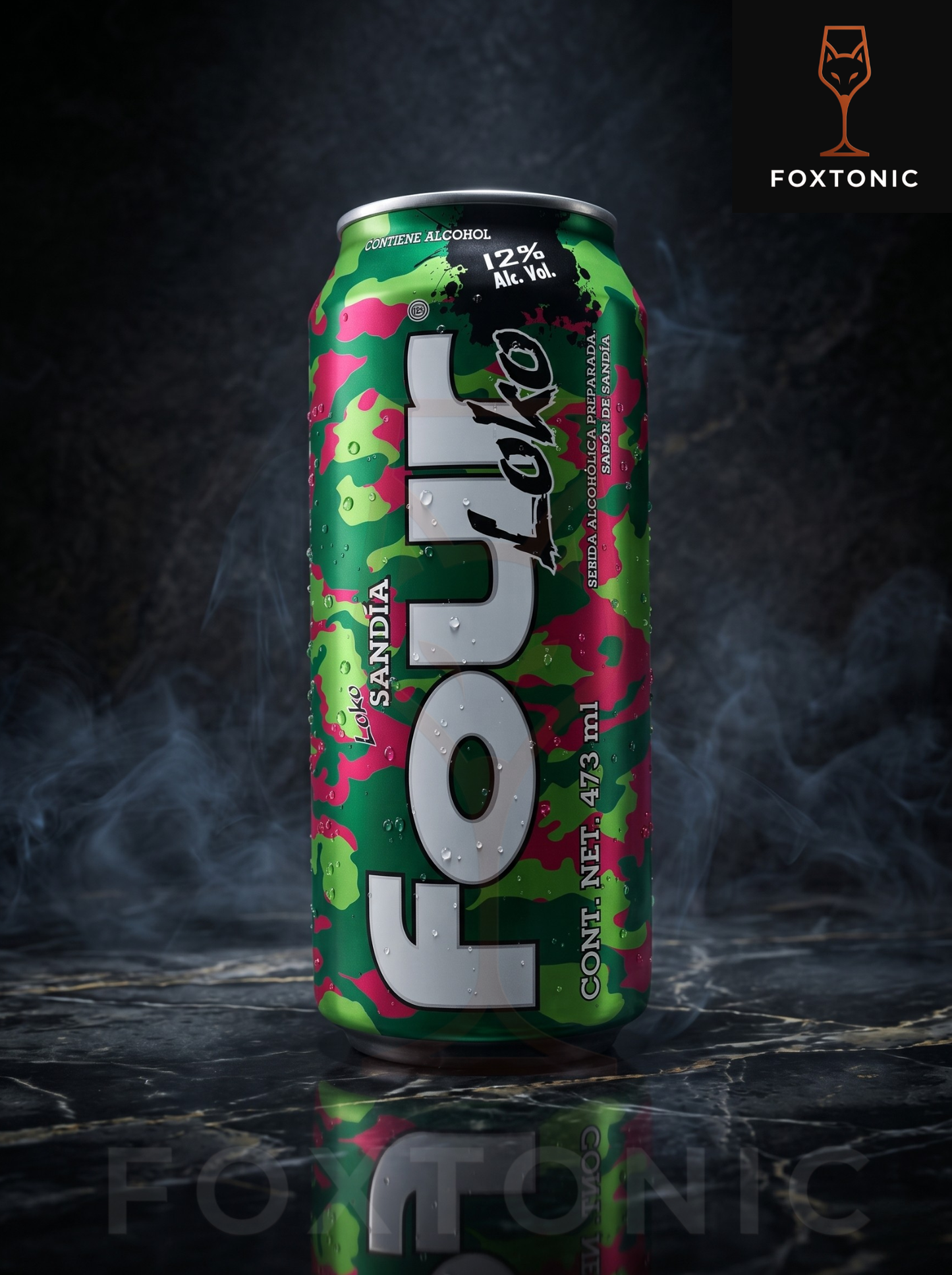 Four Loko Sandía 473ml domicilio Bogotá — Foxtonic Licores