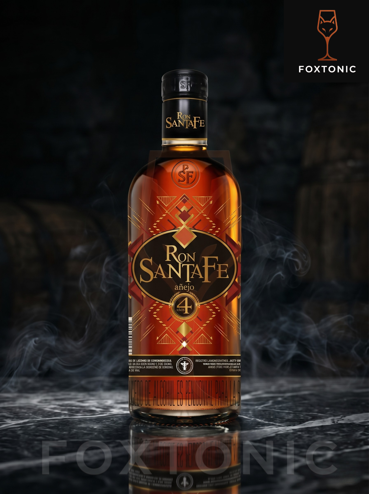 Ron Santa Fe 375ml domicilio Bogotá — Foxtonic Licores