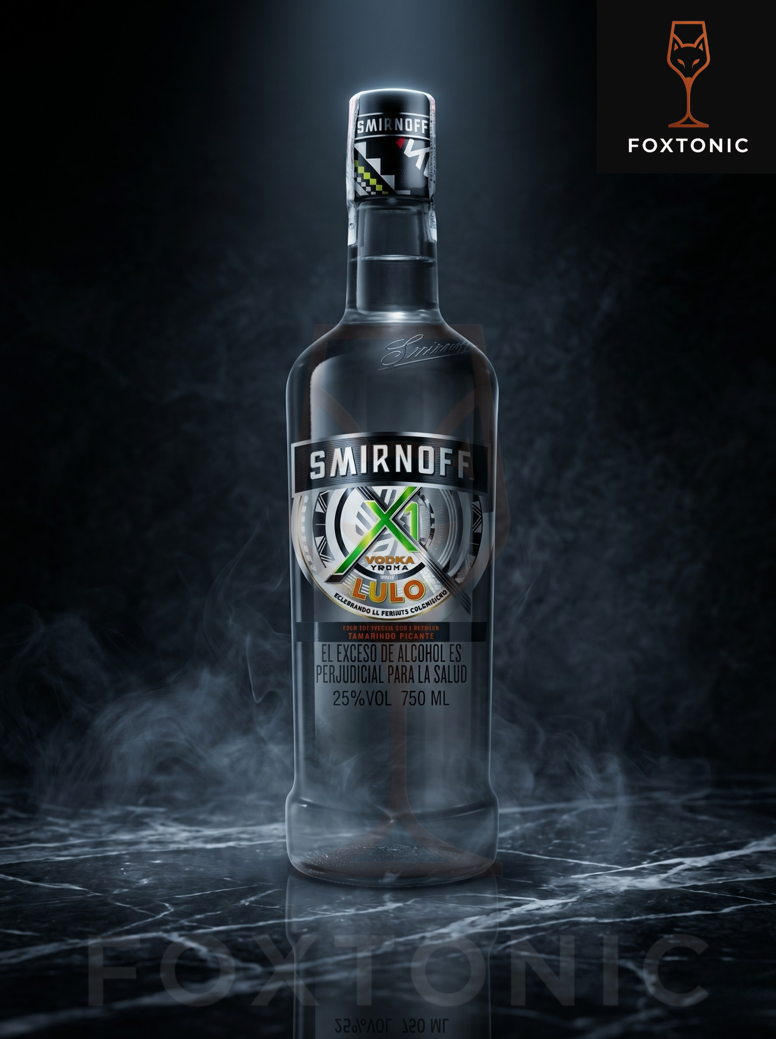 Vodka Smirnoff Lulo 750ml domicilio Bogotá — Foxtonic Licores